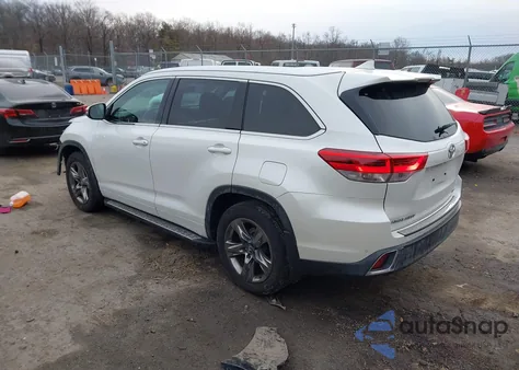 2019 Toyota Highlander Limited Platinum from USA, damaged, VIN 5TDDZRFH7KS976155
